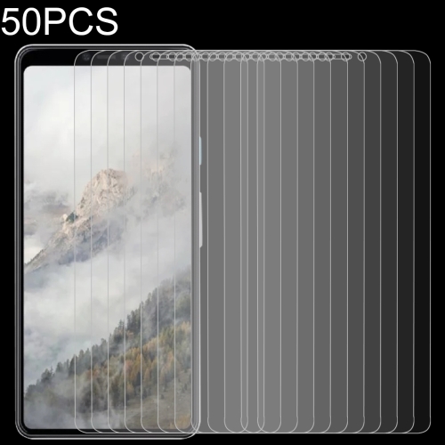

50 PCS 0.26mm 9H 2.5D Tempered Glass Film for Google Pixel 4, No Retail Package