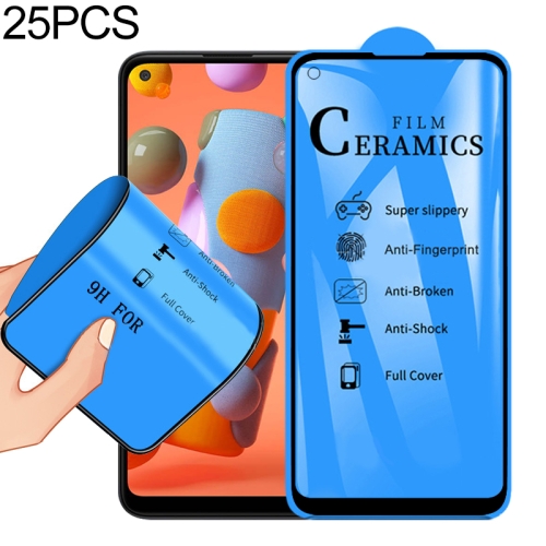 

25 PCS For Samsung Galaxy A11 / M11 / Motorola Moto G8 2.5D Full Glue Full Cover Ceramics Film