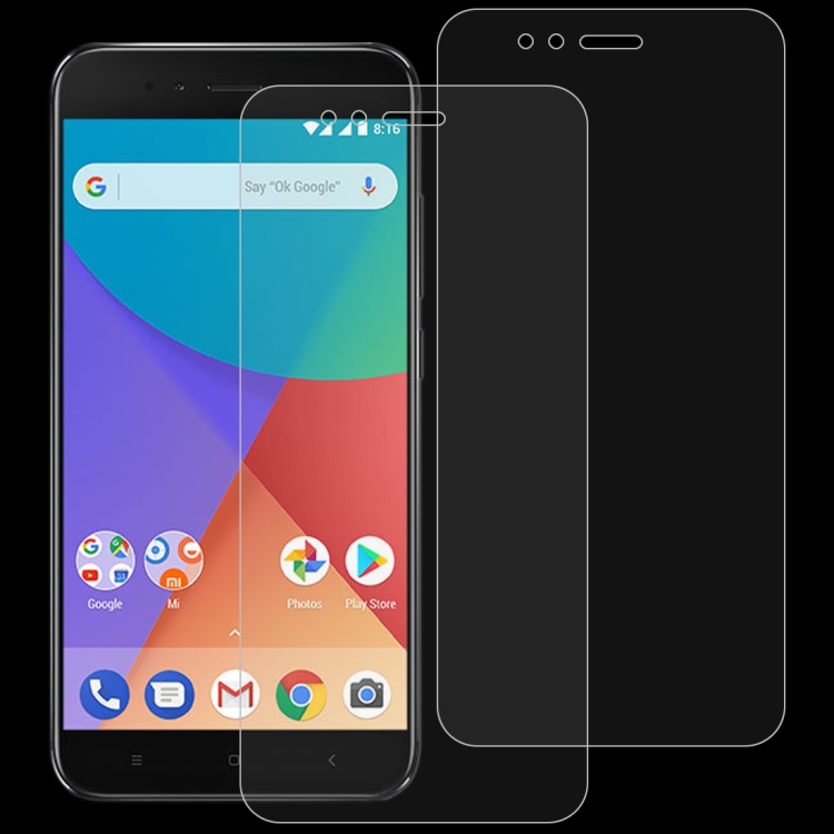 

2 PCS 0.26mm 9H 2.5D Tempered Glass Film for Xiaomi Mi A1