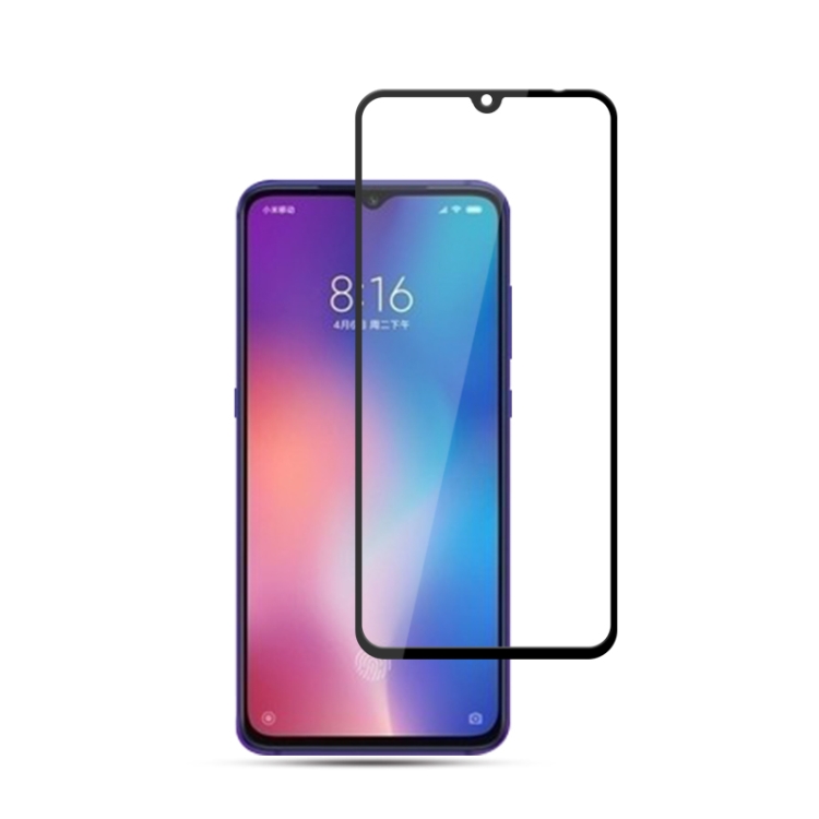 

mocolo 0.33mm 9H 2.5D Silk Print Tempered Glass Film for Xiaomi Mi 9 (Black)