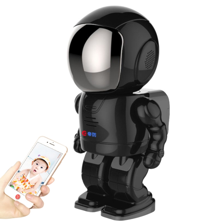 

Difang DF- Y006 720P Intelligent Robot Wireless Camera HD Night Vision Wifi Network Phone Remote Home Monitor(Black)