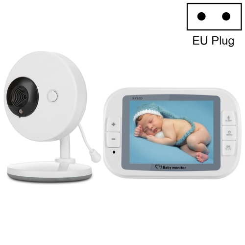 

3.5 Inch Larger Screen Display Wireless Digital Monitoring Camera Baby Career Monitor Wireless Baby Monitor, EU Plug SP851(Black White)