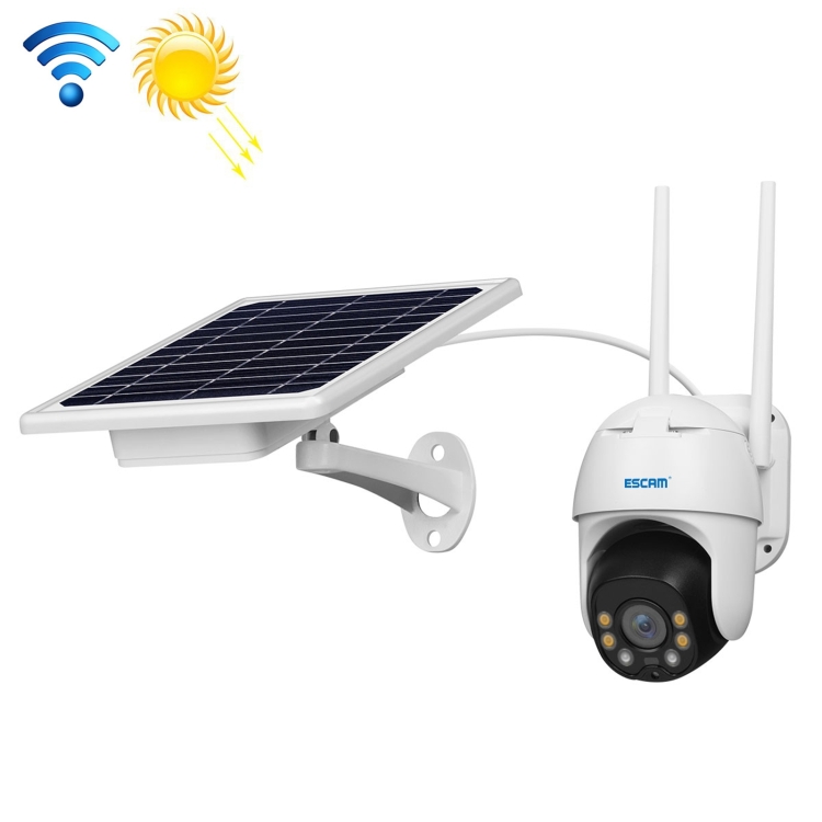 

ESCAM QF130 1080P IP66 Waterproof WiFi IP Camera with Solar Panel & Battery, Support Night Vision & Motion Detection & Two Way Audio & TF Card & PTZ Control