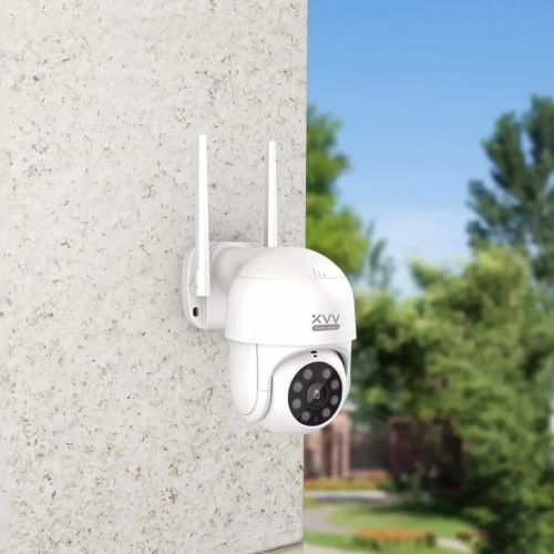 

Original Xiaomi Youpin XiaoVV 1080P 150 Degree Ultra Wide Angle Lens IP65 Waterproof Outdoor Remote Control PTZ Camera, Support Infrared Night Vision & AI Humanoid Detection & Voice Intercom & 128GB Micro SD Card, US Plug(White)