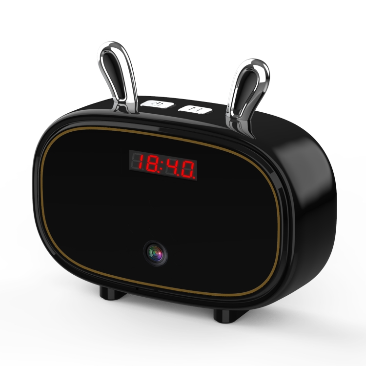 

F11 Bluetooth Speaker Wireless Camera with Clock Display, Support Night Vision / Motion Detection / TF Card (Black)
