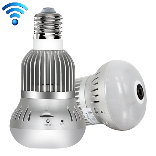 

EC9 1.3 Million Pixels Light Bulb Panoramic 360 Degrees Fisheye Lens Surveillance Wireless Camera