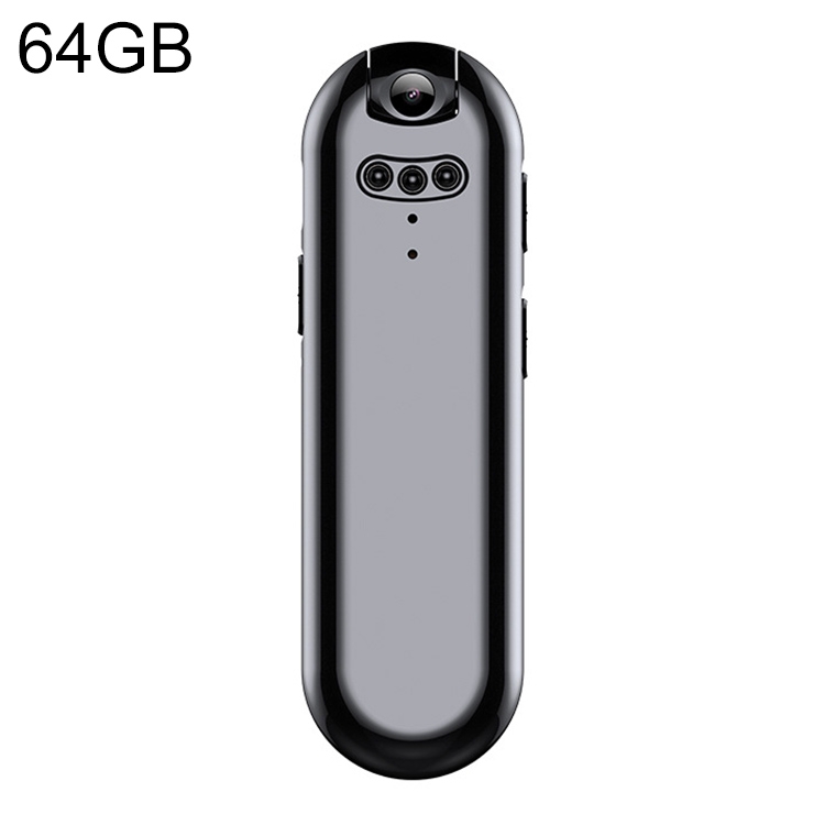 

V5 64GB Thumb Mini 1080P Vlogging Video Recorder Camera with Clip