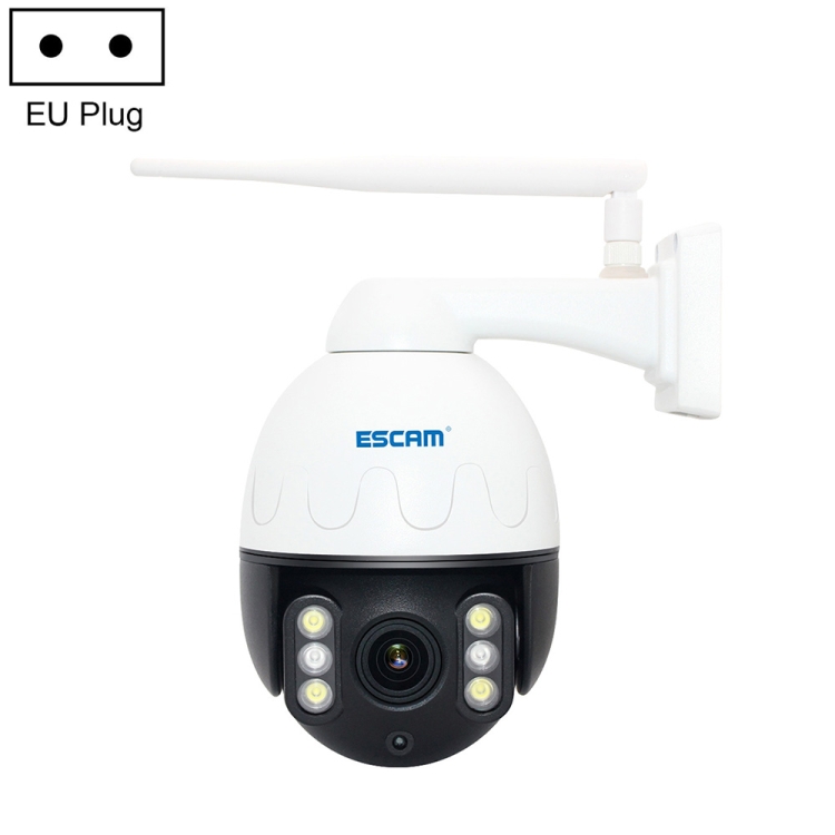 

ESCAM Q5068 H.265 5MP Pan / Tilt / 4X Zoom WiFi Waterproof IP Camera, Support ONVIF Two Way Talk & Night Vision, EU Plug
