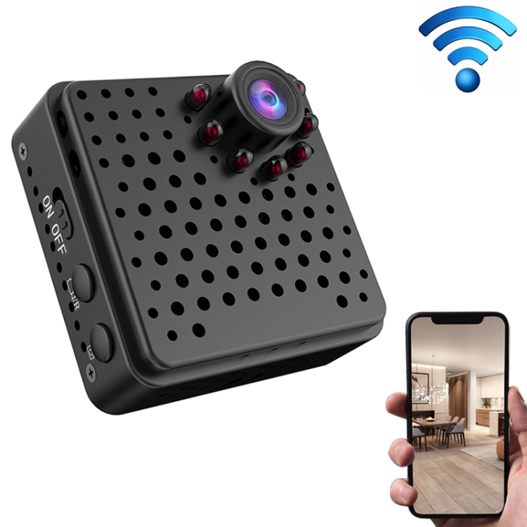 

W18 1080P HD WiFi Smart Mini Security Camera, Support 155 Degrees Wide Angle & Motion Detection & Infrared Night Vision & TF Card