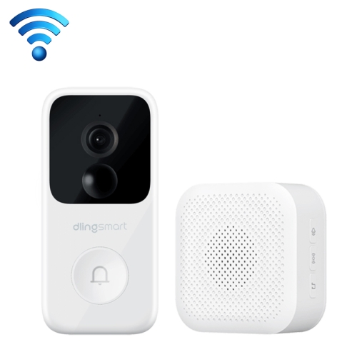 

Original Xiaomi Youpin Dlingsmart 2K WiFi Smart Wireless Intercom Video Doorbell E3 Set (White)