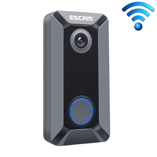 

ESCAM V6 720P 2.6mm 140 Degree Wide-angle Lens IP65 Waterproof Smart Wireless Video Doorbell without Battery & Chime, Support Infrared Night Vision & APP Push Notification & Free Cloud Storage