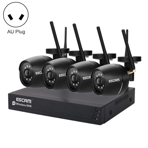 

ESCAM WNK204 Tuya HD 1080P 4CH Wireless NVR Security System, AU Plug