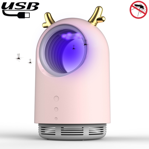 

169 Deer Style USB Photocatalyst Mosquito Killer Light Fly Killer Insect Repellent (Pink)