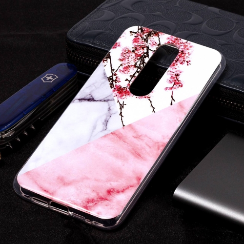 

Marble Pattern Soft TPU Case For Nokia 6.1 Plus (Nokia X6)(Plum Blossom)