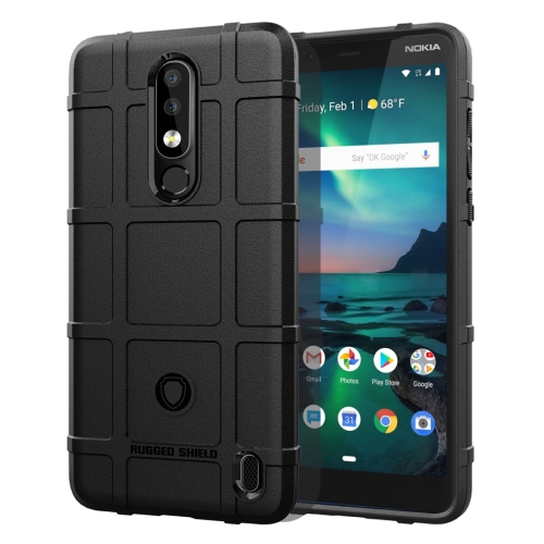 

Full Coverage Shockproof TPU Case for Nokia 3.1 Plus, US Version (Black)