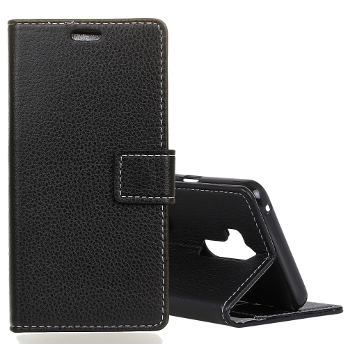 

Litchi Texture Horizontal Flip Leather Case for Nokia 8.1 / X7, with Holder & Card Slots & Photo Frame (Black)