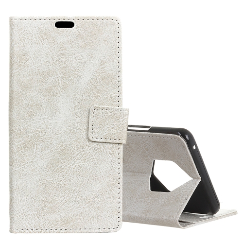 

Retro Crazy Horse Texture Horizontal Flip Leather Case for Nokia 9 PureView, with Holder & Card Slots & Photo Frame(White)