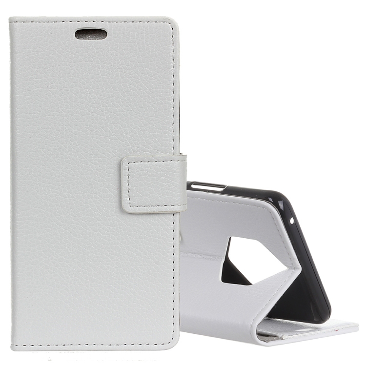 

Litchi Texture Horizontal Flip Leather Case for Nokia 9 PureView, with Holder & Card Slots & Photo Frame(White)