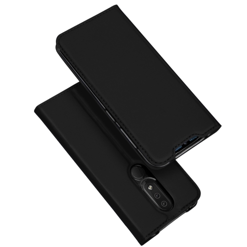 

DUX DUCIS Skin Pro Series Horizontal Flip PU + TPU Leather Case for Nokia 4.2, with Holder & Card Slots (Black)