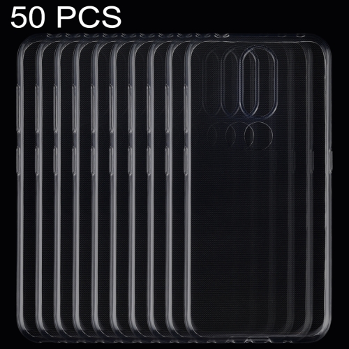 

50 PCS 0.75mm Ultrathin Transparent TPU Soft Protective Case for Nokia 4.2