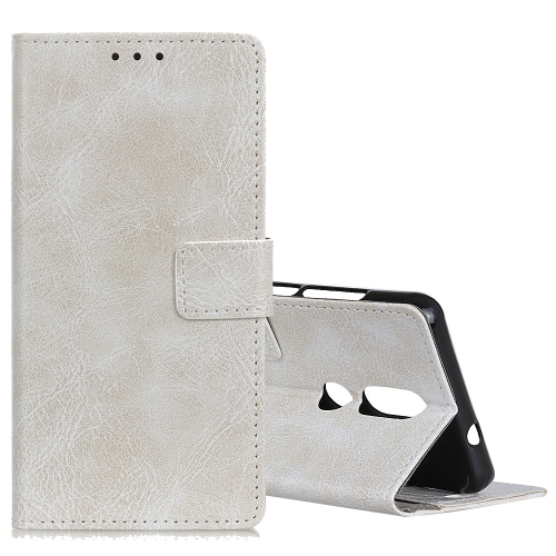 

Retro Crazy Horse Texture Horizontal Flip Leather Case for Nokia 4.2, with Holder & Card Slots & Photo Frame (White)