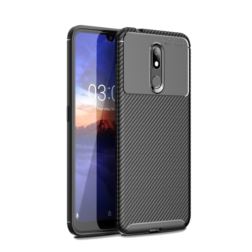 

Carbon Fiber Texture Shockproof TPU Case for Nokia 3.2 (Black)