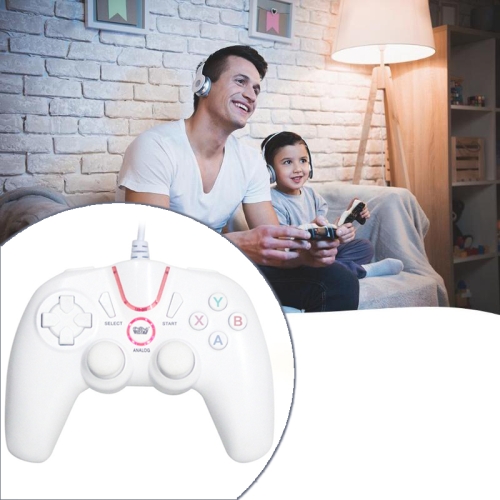 

Wired Game Controller Gamepad Handle for PS 3 / Compute (White)