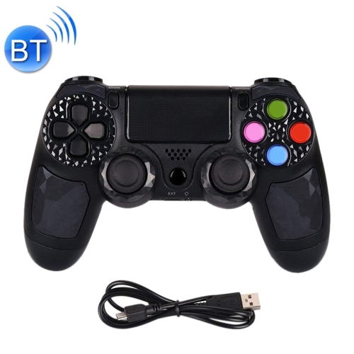 

Bluetooth Wireless Game Controller Handle Double Vibration with Touch Function & Speaker & Light for PS 4