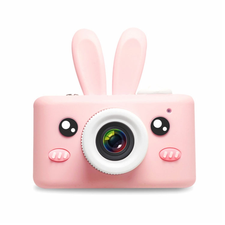 

D3 PLUS 1200W Pixel Lens Rabbit Cartoon Mini Digital Sport Camera with 2.0 inch Screen for Children (Pink)