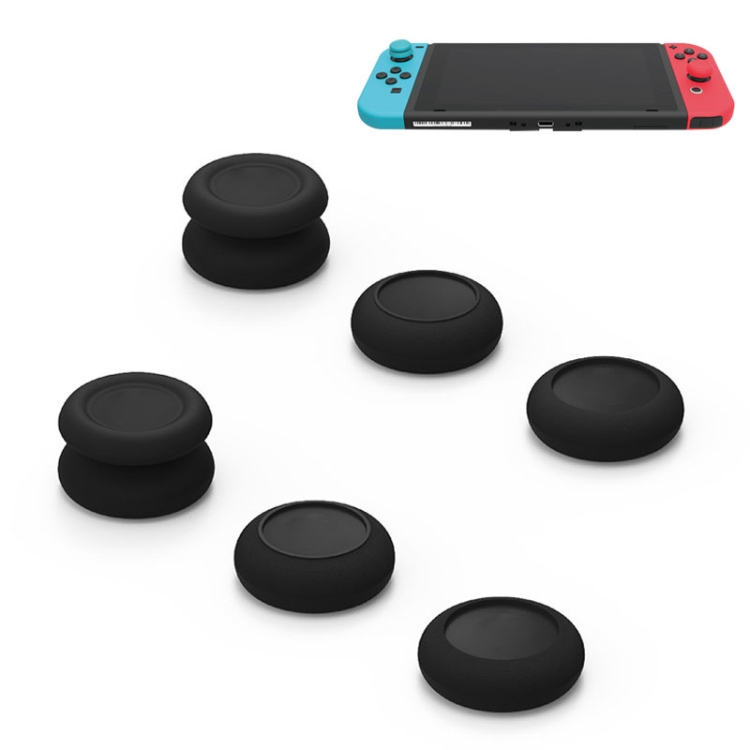 

Left + Right Gamepad Rocker Cap Button Cover for Switch (Black)