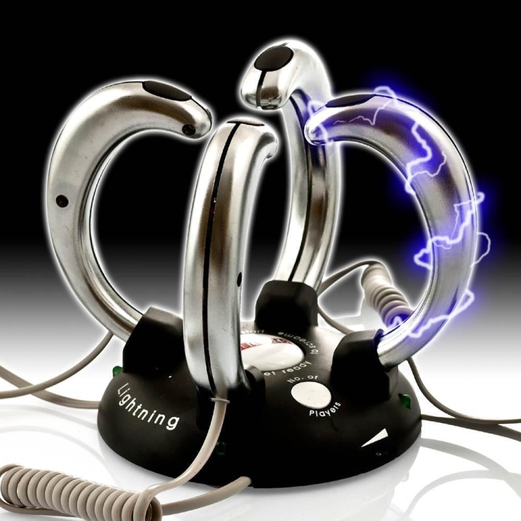 

Party Tricky Lightning Reaction Game Machine Mini Electric Shock Lie Detector