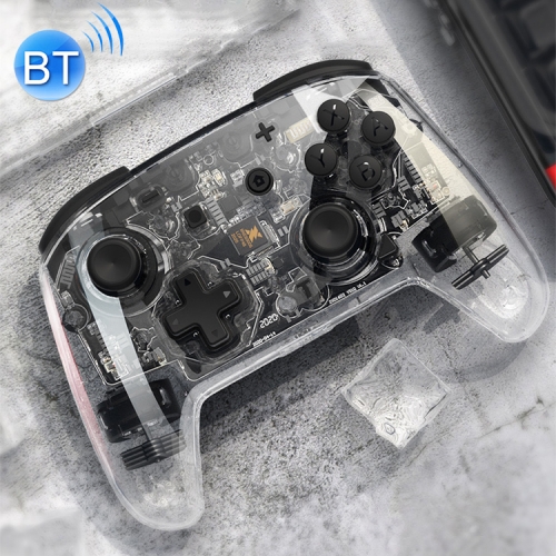 

For Switch Pro / Lite Wireless Bluetooth GamePad Game Handle Controller (Transparent)