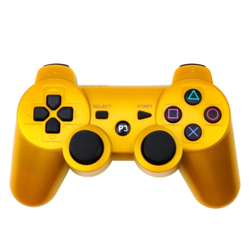 

Snowflake Button Wireless Bluetooth Gamepad Game Controller for PS3 (Gold)