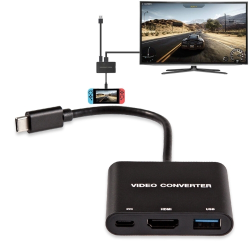 

DOBE TNS-1764 Type-C / USB-C to HDMI Adapter Video Converter for Nintendo Switch (Black)