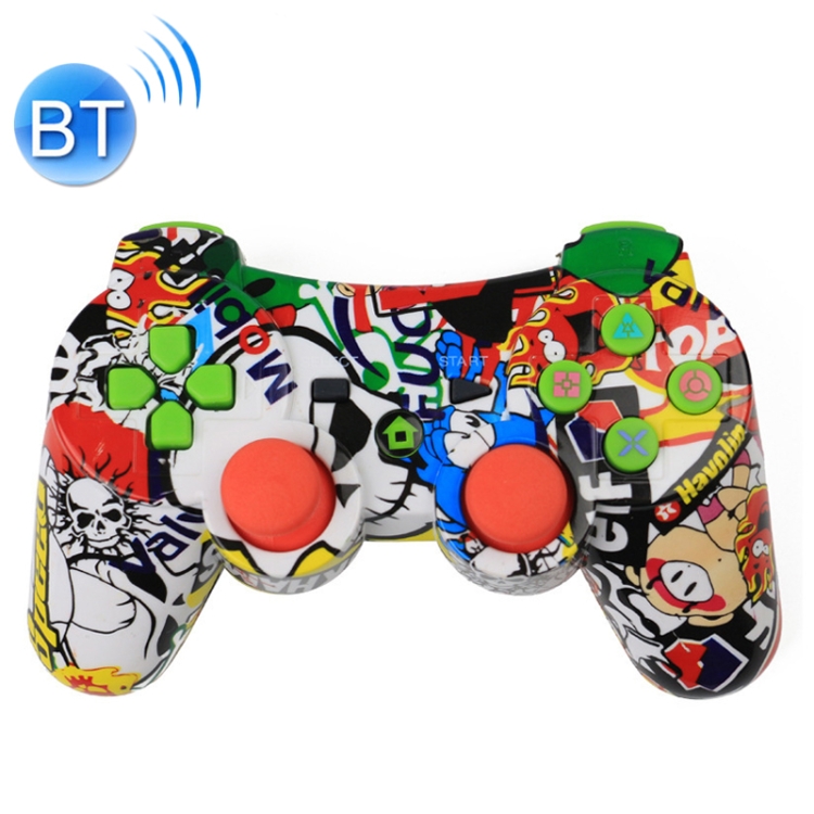 

Colorful Bending Wireless Bluetooth Game Handle Controller for PS3