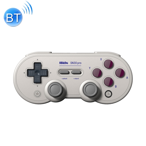 

8Bitdo SN30ProG Retro Wireless Bluetooth Controller Gamepad For Nintend For Switch Joystick For Android Windows macOS (Grey)