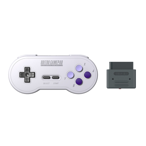 Sunsky 8bitdo Sn30 2 4g Wireless Gamepad Retro Controller With 2 4g Nes Receiver Usb C Wireless Game Pad For Snes Classic Edition Light Grey