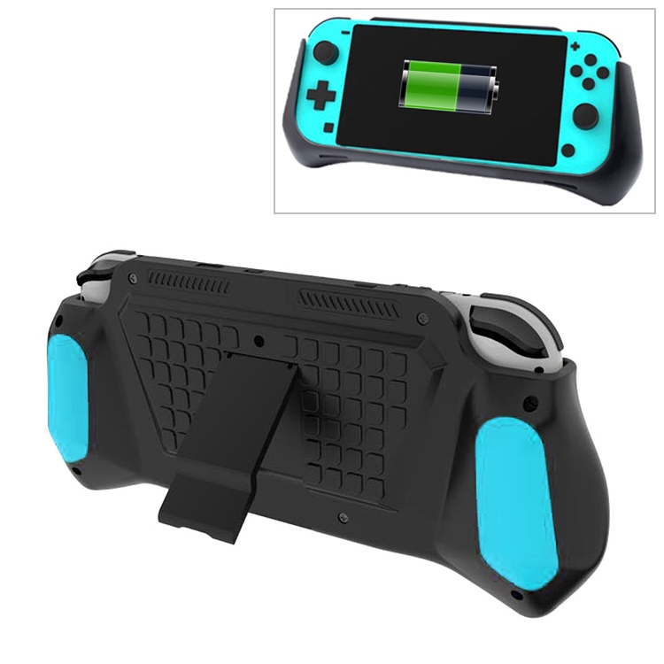 

Back Clip Battery Protective Case with Holder for Switch Lite (Blue)