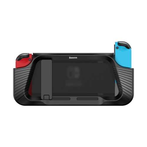 

Baseus GS02 2 In 1 TPU Shock-resistant Bracket Protective Case with Holder for Switch(Black)