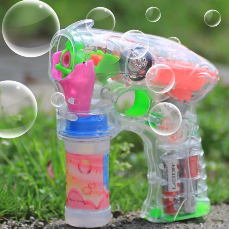 

Electric Transparent Toy Bubble Gun, Bubble Liquid Not Included