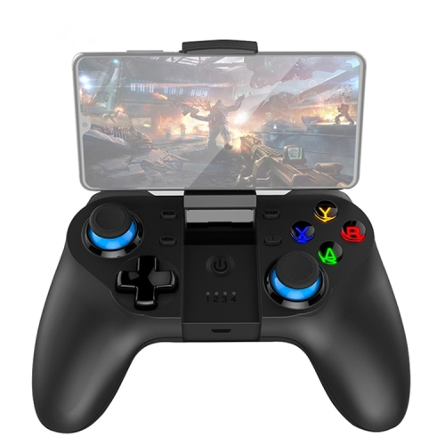 SUNSKY - ipega PG-9129 Devil Z Bluetooth Gamepad with Stretchable Mobile Phone Holder Light Button, Compatible with IOS and Android Systems(Black)