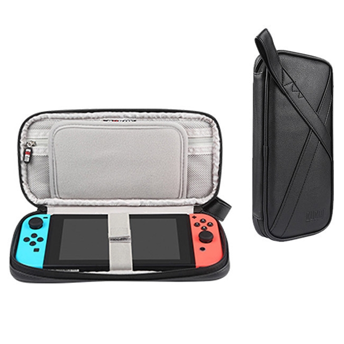 

BUBM Multi-function Portable Game Machine PU Storage Bag Protective Box for Nintendo Switch(Black)