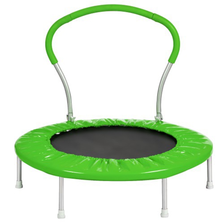 

[US Warehouse] 36 inch Outdoor Activity Small Round Trampoline Bouncing Bed with Handle(Green)