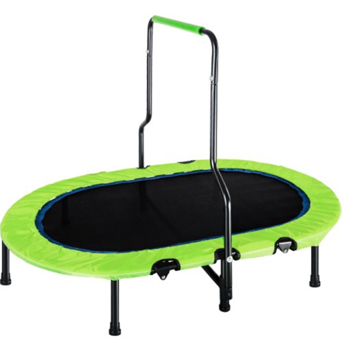 

[US Warehouse] Parent-Child Mini Twin Trampoline, with Armrests and Safety Cover, without Spring Bouncer(Green)