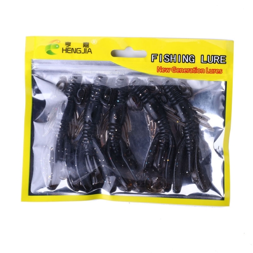 

HENGJIA SO02250 5 PCS 9cm/12g Shrimp Shaped Soft Fishing Bait Artificial Cricket Bait