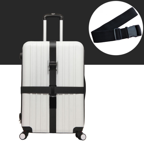

Cross Rainbow Elastic Telescopic Bag Bungee Luggage Packing Belt Travel Luggage Fixed Strap (Black)