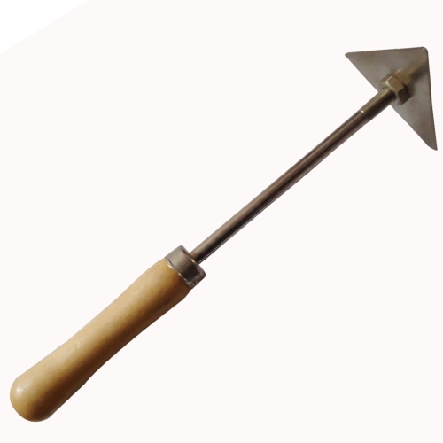

Hardware Hand Tool Accessories Triangle Blade Scraper with Wooden Handle Professional in Clean Paint