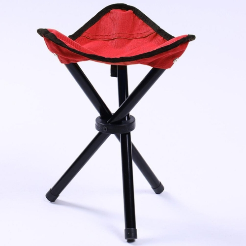 

Hiking Outdoor Camping Fishing Folding Stool Portable Triangle Chair Maximum Load 100KG Folding Chair Size:22 x 22 x 31cm(Red)