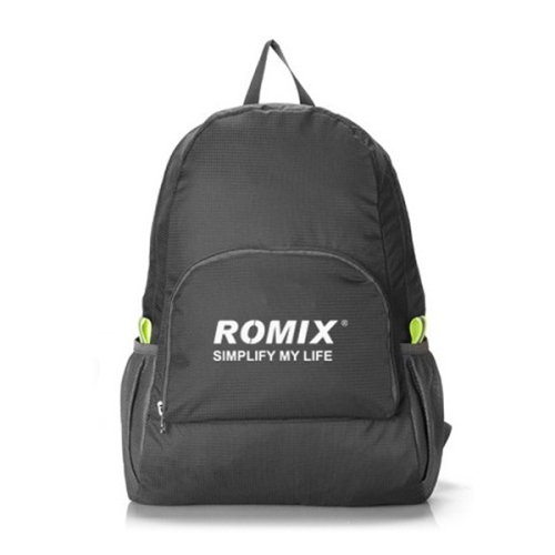 

Romix RH27 Outdoor Folding Waterproof Double Shoulder Bag Backpack, Capacity: Below 20L (Black)