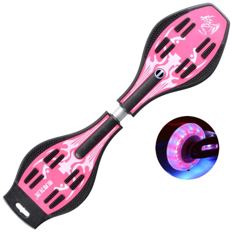 

Fashion Two-wheeled Skateboard Luminous Flash Wheel Vitality Board (Pink)